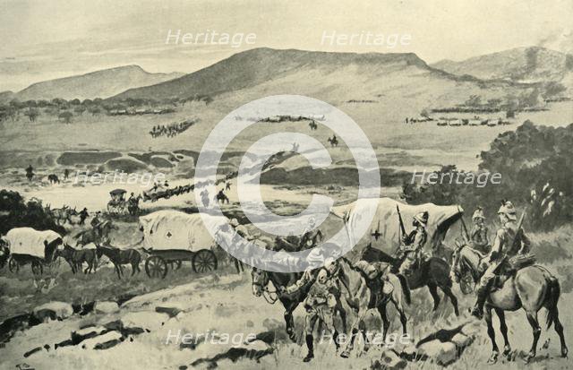 'Generals French and Hutton Crossing the Vaal into Transvaal Territory', (1901).  Creator: Gordon Frederick Browne.
