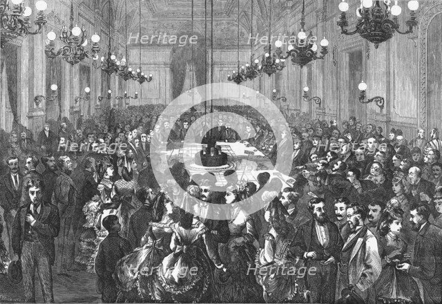 'The Gambling Table at Hombourg', 1871. Artist: F Wentworth.