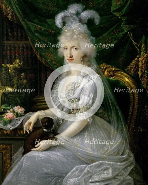 Princess Luisa Maria of Naples and Sicily (1773-1802), 1797. Artist: Dorffmeister, Joseph (1764-before 1814)
