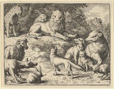 Renard is Accused by the Animals Before the Lion, 1650-75. Creator: Allart van Everdingen.