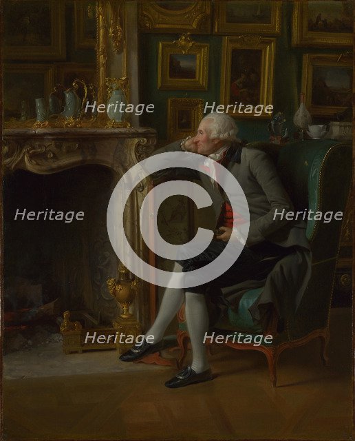 The Baron de Besenval in his Salon de Compagnie, 1791. Artist: Danloux, Henri-Pierre (1753-1809)