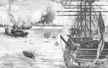 'The Crimean War: The Bombardment of Odessa by the British Fleet, April 21, 1854', (1901).  Creator: Stuff.