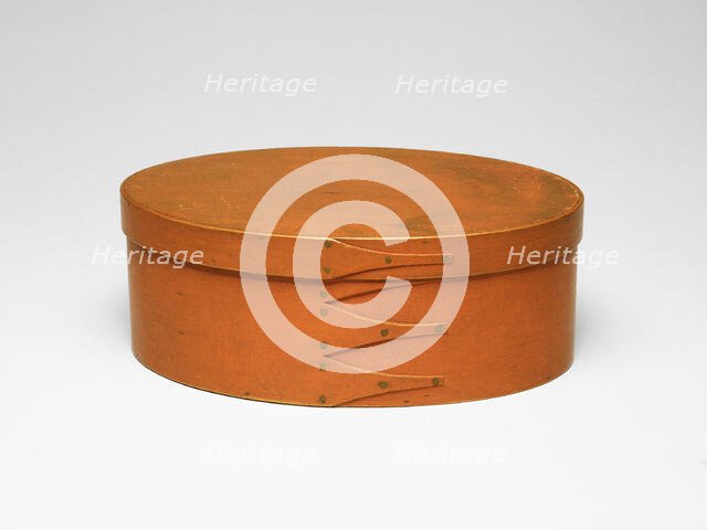 Oval Box, c. 1850. Creator: Shaker Colony.