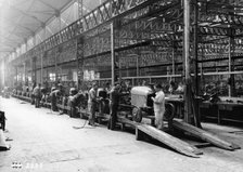 Citroen production line, France, c1922. Artist: Unknown