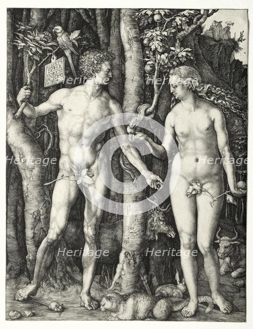 Adam and Eve, 1504. Creator: Albrecht Dürer (German, 1471-1528).