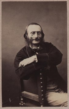 Portrait of Jacques Offenbach (1819-1880), ca 1860. Creator: Nadar, Gaspard-Félix (1820-1910).