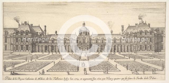 The palace of Catherine de Medici, called the Tuilleries, from 'Various views of remark..., 1649-51. Creator: Stefano della Bella.