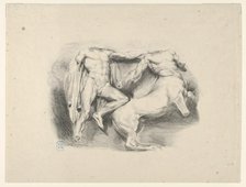 Theseus Conqueror of the Centaur Eurytus, 1825., 1825. Creator: Eugene Delacroix.