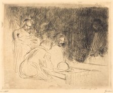 The Supper at Emmaus (third plate), 1910. Creator: Jean Louis Forain.