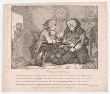 Chatting (Picturesque Beauties of Boswell, Part the First), May 30, 1786., May 30, 1786. Creator: Thomas Rowlandson.