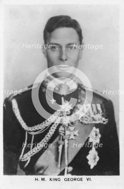 'HM King George VI' (1895-1952), 1937. Artist: Unknown.