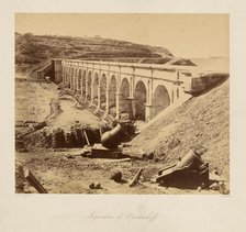 Ushakov's Aqueduct. From: Souvenir de la Guerre de Crimee, 1855. Creator: Langlois, Jean-Charles (1789-1870).