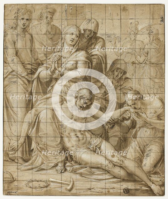 Deposition, 1540/46. Creator: Luca Penni.