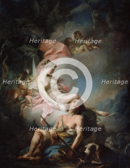 'Selene and Endymion', 1760s.  Artist: Stefano Torelli