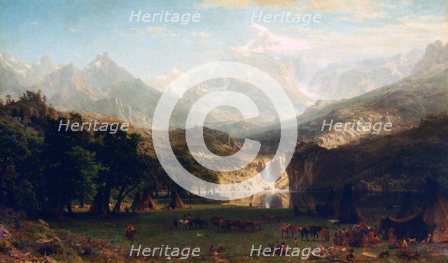 'The Rocky Mountains, Lander's Peak', 1863. Artist: Albert Bierstadt