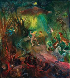 The expulsion from paradise. The Fall of Man, . Creator: Laske; Oskar (1874-1951).