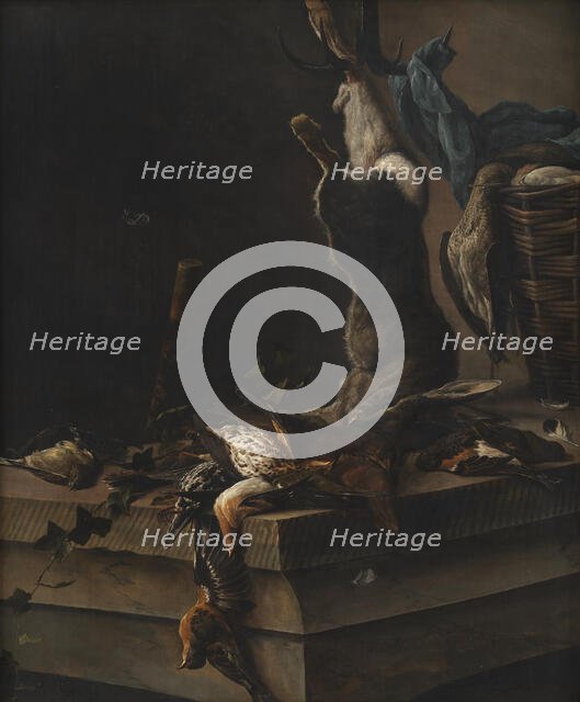 Still Life of Dead Game, 1662. Creator: Salomon Ruysdael.