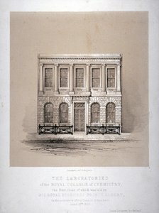 The laboratories of the Royal College of Chemistry, Hanover Square, Westminster, London, 1846.       Artist: Day & Haghe