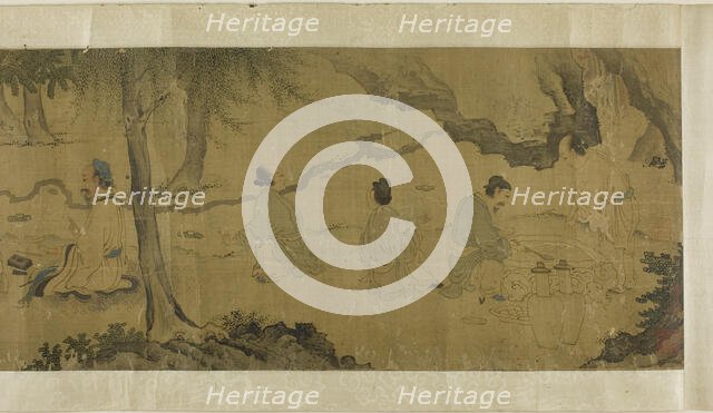 The Orchid Pavilion Gathering, Qing dynasty (1644-1911), 19th century. Creator: Unknown.