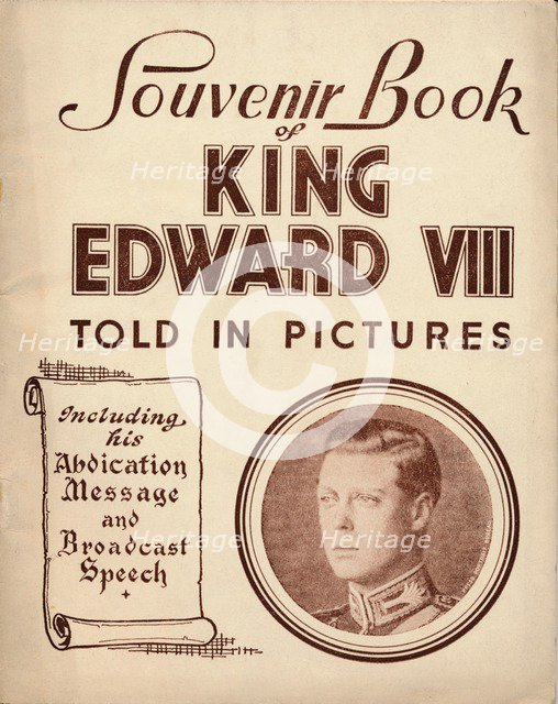 Souvenir Book of King Edward VIII: Told in Pictures, 1937. Artist: Unknown