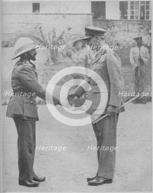 'Haile Selassie and General Cunningham', 1941. Artist: Unknown.