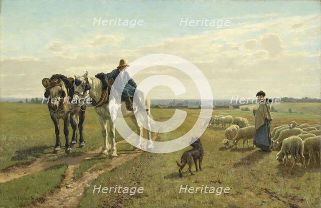 October Morning at Grez, 1881-1882. Creator: Christian Skredsvig.