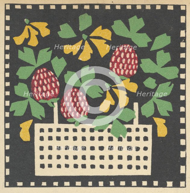 Basket of Flowers, 1907. Creator: Leopoldine Kolbe.