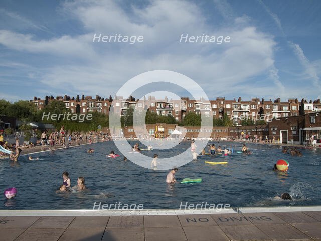 Parliament Hill Fields Lido, Gordon House Road, Gospel Oak, Camden, London, 2012. Creator: Simon Inglis.