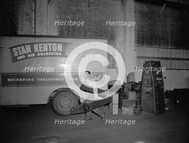 Stan Kenton Orchestra, 1947 or 1948. Creator: William Paul Gottlieb.