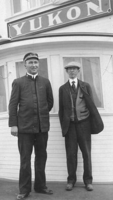 Frank G. Carpenter at right, between c1900 and 1916. Creator: Unknown.