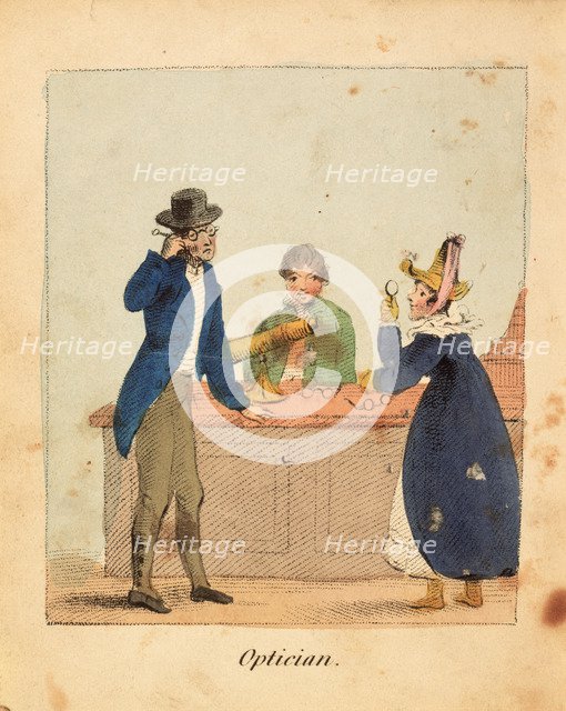 'Optician', 1818. Artist: John Harris