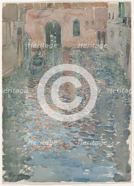 Venetian Canals, c. 1898. Creator: Maurice Prendergast (American, 1858-1924).