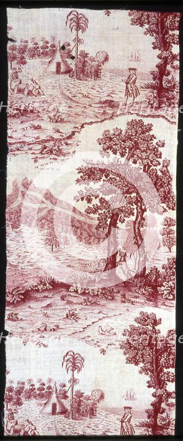 Tenian (Furnishing Fabric), Middlesex, c. 1785. Creator: Bromley Hall.
