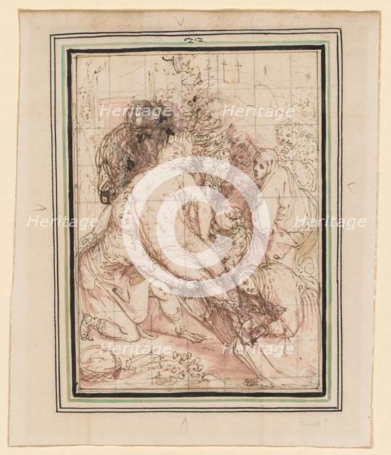 The Entombment, ca. 1596. Creator: Giovanni de' Vecchi (Italian, 1536-1615).