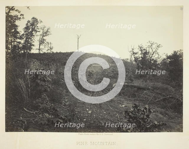 Pine Mountain, 1866. Creator: George N. Barnard.