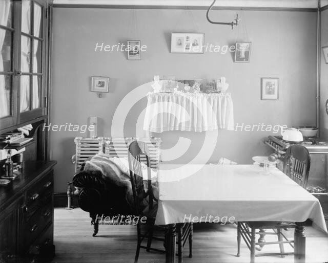 Interior of tenement house, New York City, between 1900 and 1910. Creator: Unknown.