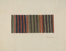 Woven Textile, 1935/1942. Creator: Mary C. Davidson.