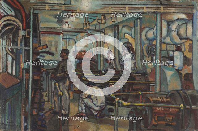 Naval dynamo room. Inside the Ship , 1940. Creator: Bucci, Anselmo (1887-1955).