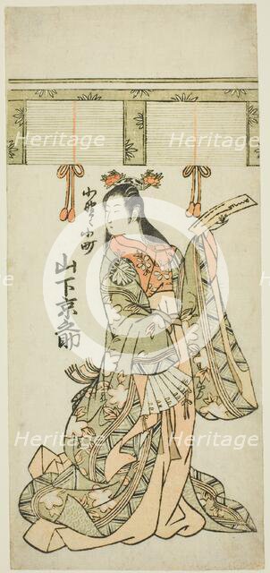 Yamashita Kyonosuke as Ono no Komachi, Edo period (1615-1868), 1768. Creator: Unknown.