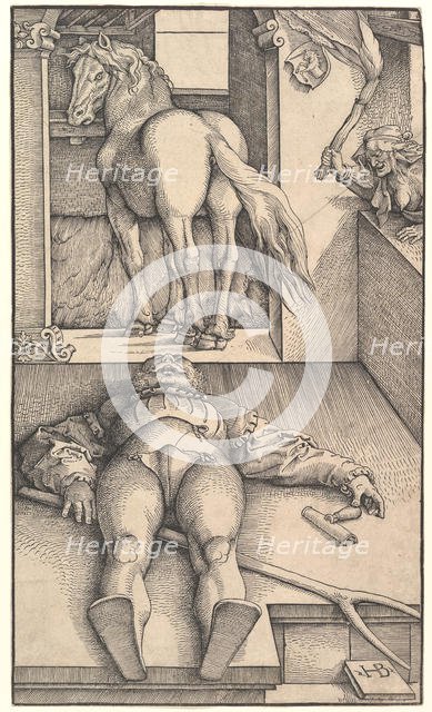 The Bewitched Groom, ca. 1544. Creator: Hans Baldung.