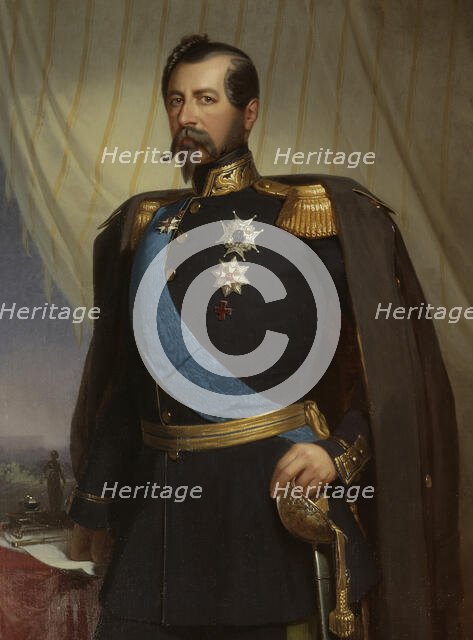 Oskar I, 1799-1859, King of Sweden and Norway, 1858. Creator: Carl Theodor Staaf.