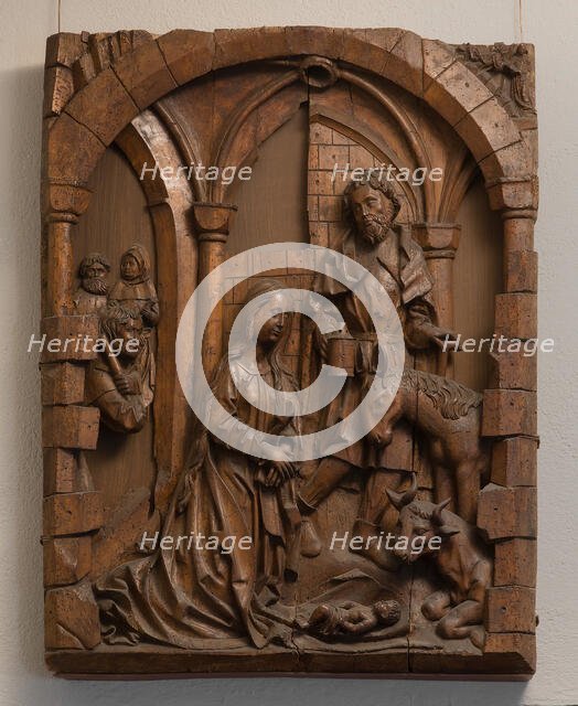 Nativity, German, 16th century. Creator: Alsatian Master.