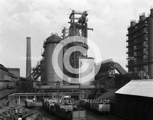 Blast furnace at the Stanton Iron Co, Ilkeston, Derbyshire, 1962.  Artist: Michael Walters