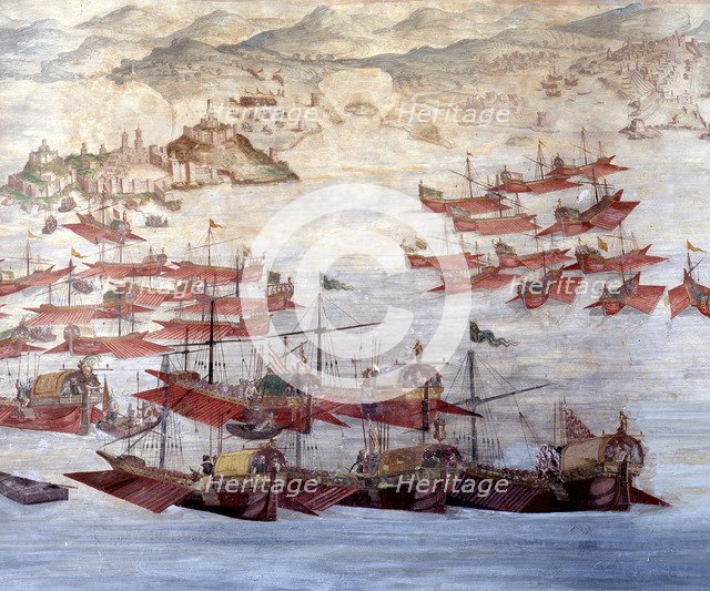 Aid of Tunisia and Ceuta, 1578, fresco in the Palace of Santa Cruz.