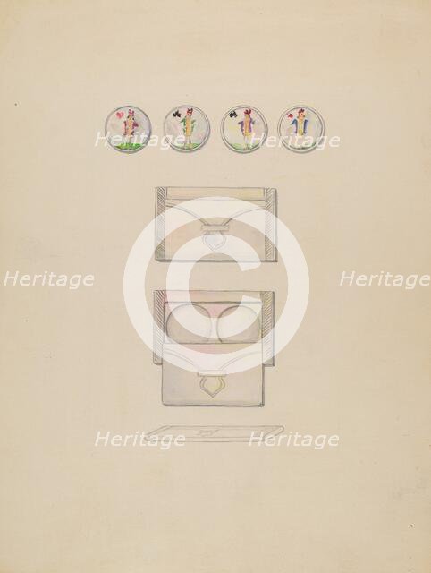 Card Counters, c. 1936. Creator: Jean Gordon.