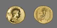 Octadrachm (Coin) Portraying King Ptolemy III Euergetes, Ptolemaic Period (221-205 BCE)..., (247-222 Creator: Unknown.