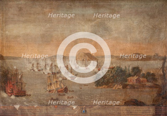 The Battle of Hoglande on 22 July 1713, 1713. Artist: Anonymous  