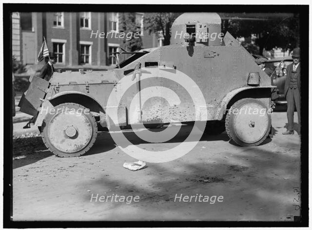 Armored car, between 1916 and 1918. Creator: Harris & Ewing.