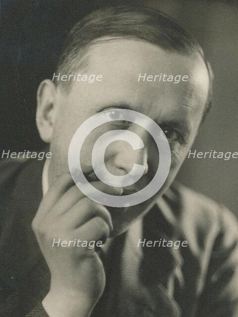 Portrait of Karel Capek (1890-1938), c. 1930. Creator: Anonymous.