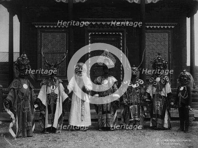 Gusinoozersky datsan. Masks of gods, early 19th century. Creator: Nikolai Apollonovich Charushin.